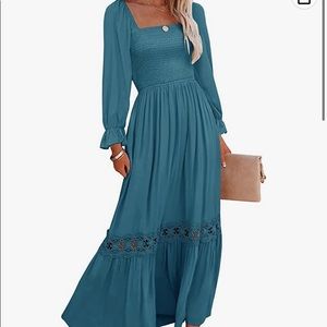 NEW teal maxi dress